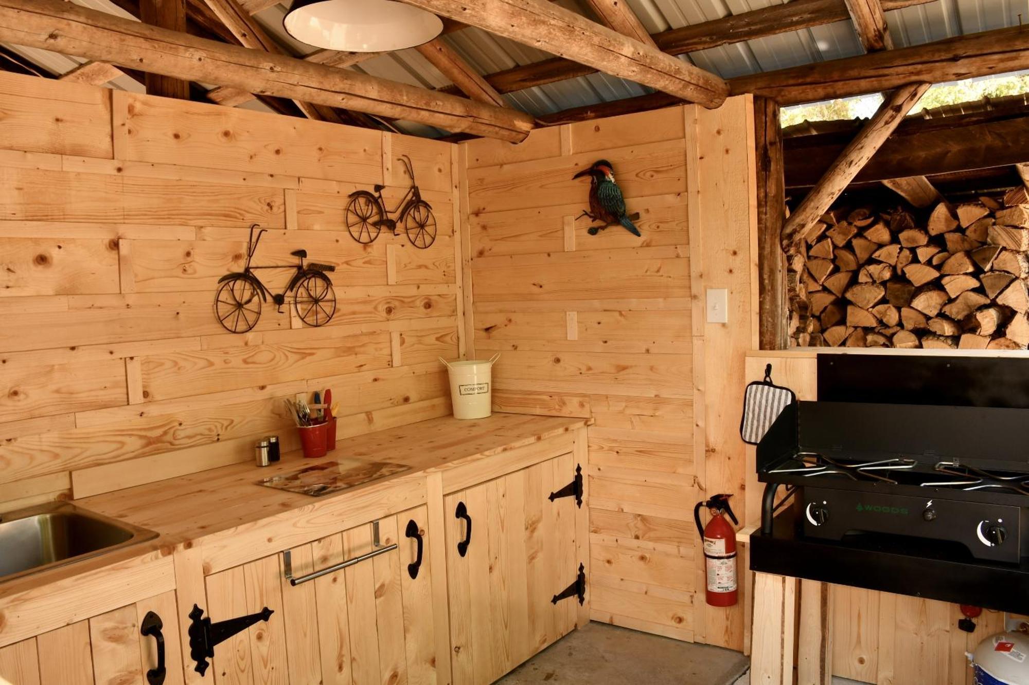 Domaine Le Bostonnais - Le Village En Bois Rond La Tuque Luaran gambar