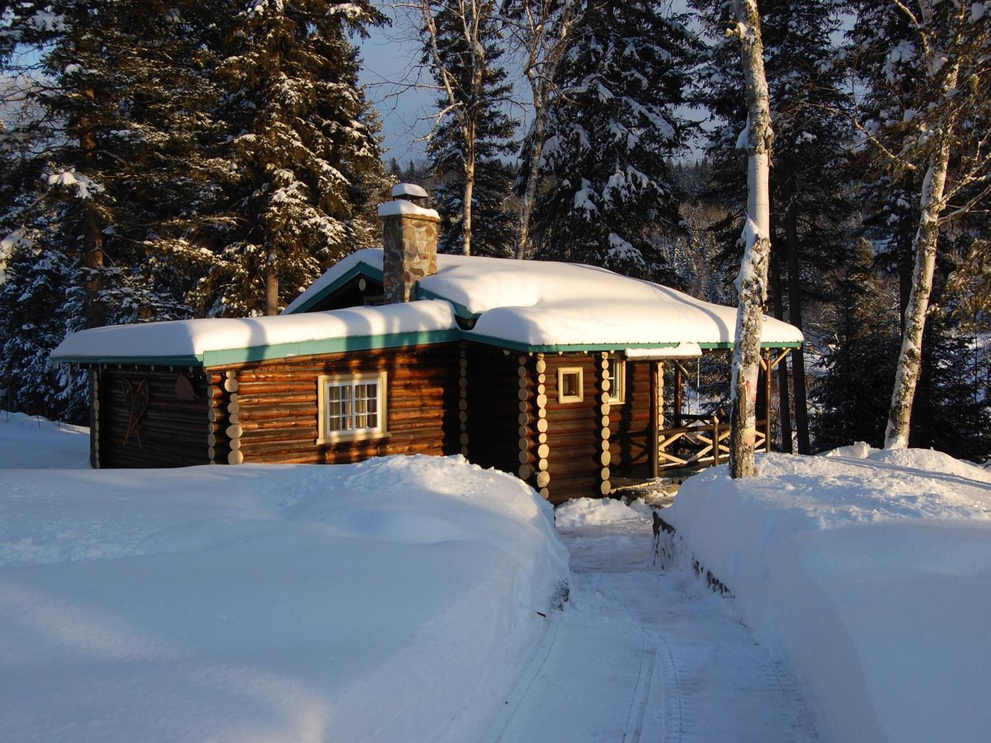 Domaine Le Bostonnais - Le Village En Bois Rond La Tuque Bilik gambar