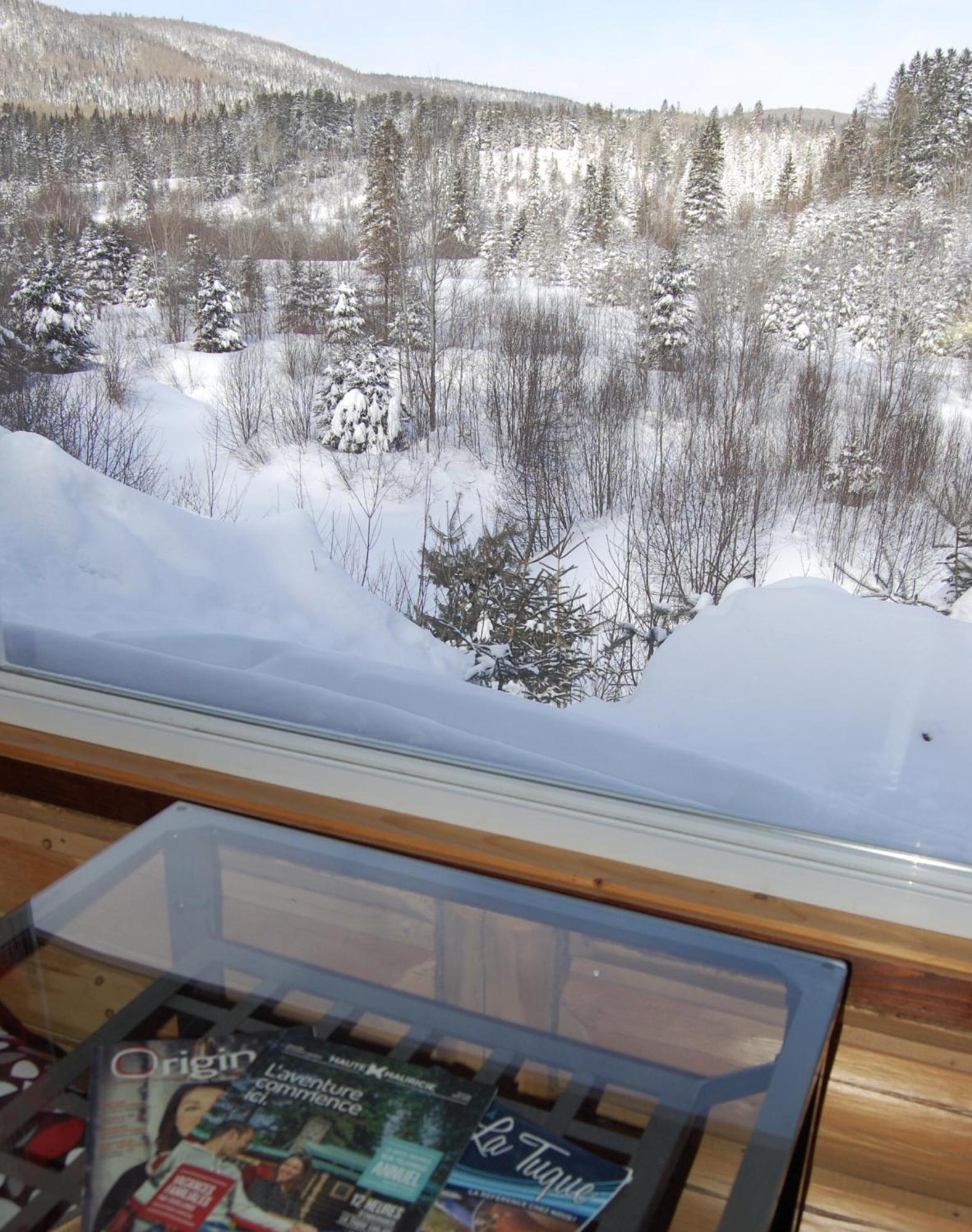 Domaine Le Bostonnais - Le Village En Bois Rond La Tuque Bilik gambar